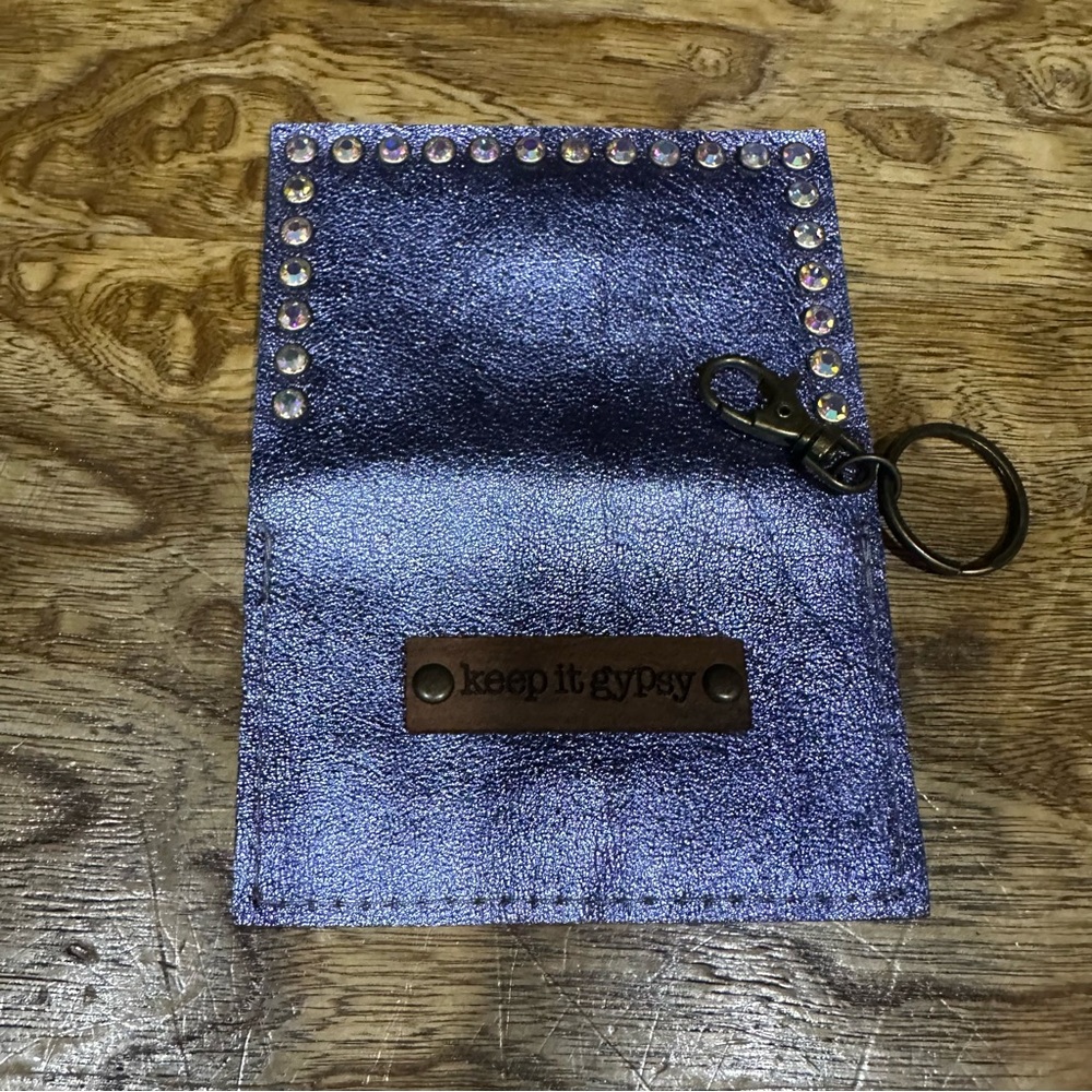 New Keep it Gypsy Becca metallic light purple leather credit card holder. - Picture 3 of 5